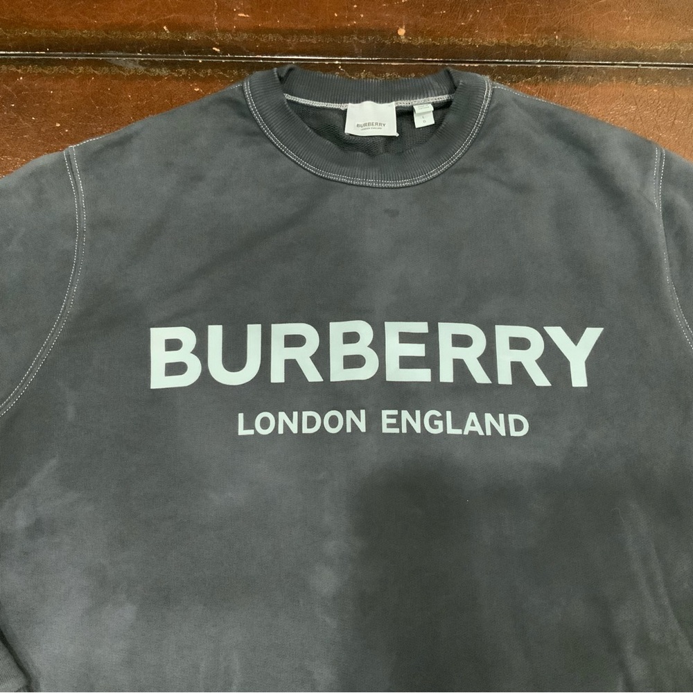 Burberry Charcoal Logo Sweatshirt